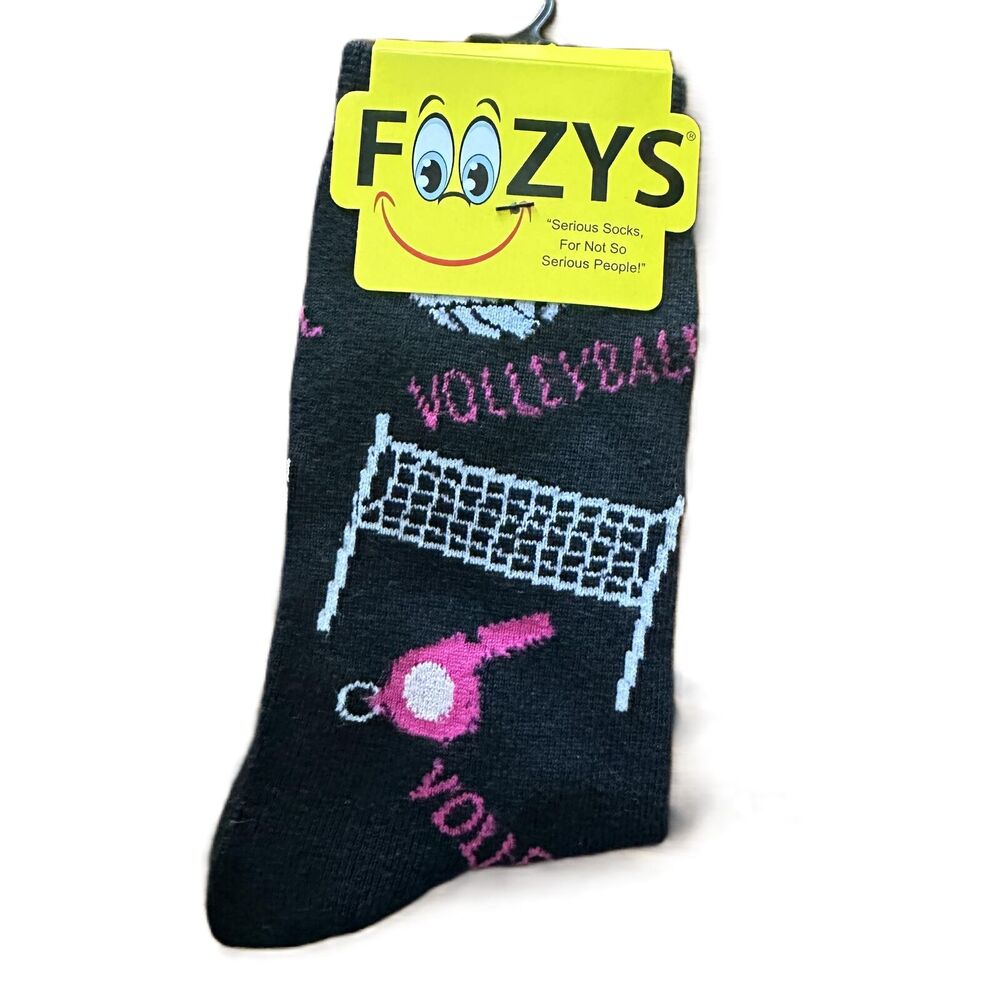NWT Foozys Volleyball Themed Socks Women's One Size